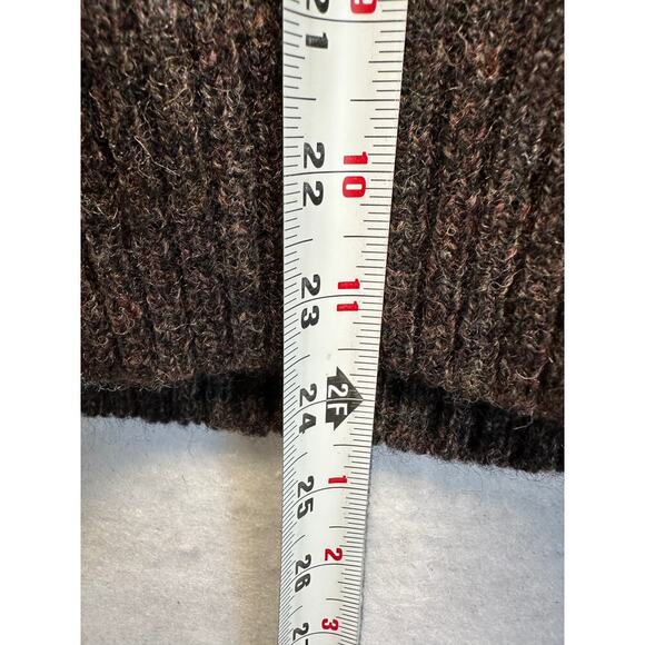 Vintage Woodward 100% Shetland Wool Ireland V Neck Sweater XL Gorpcore - Picture 6 of 8